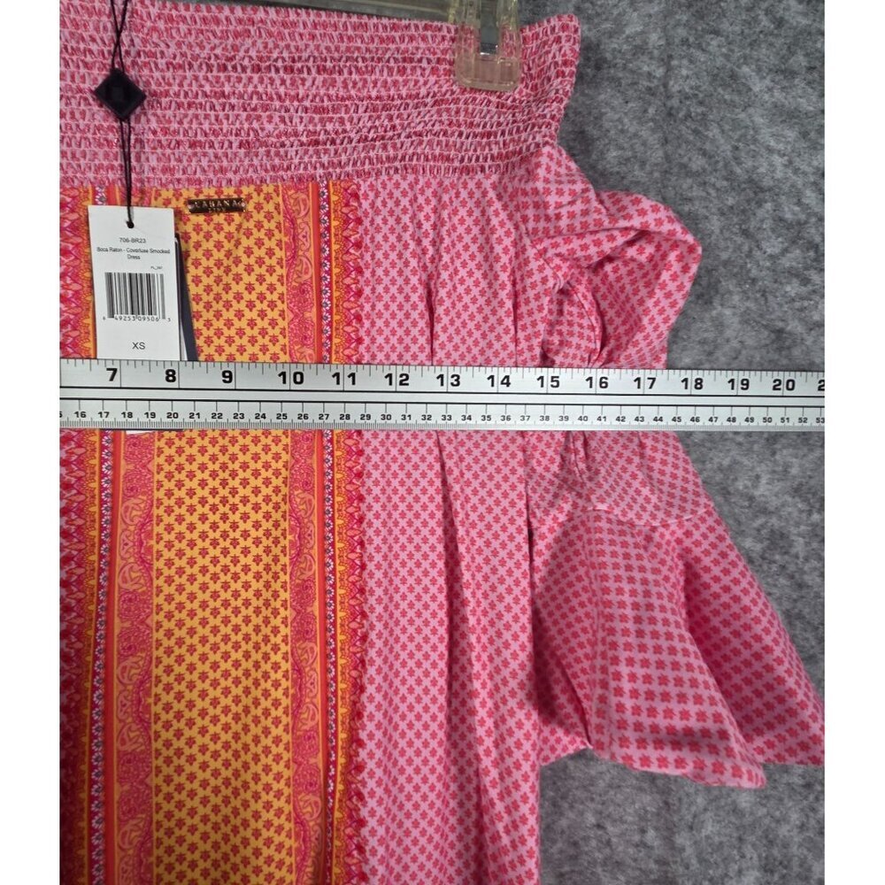 Cabana Life NWT Boca Raton Off The Shoulder Dress Bell Sleeve Pink Size XS - Picture 4 of 9
